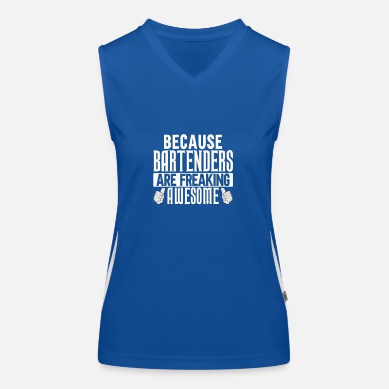 Bartender Gift Mixologist Saying Bar Women's Functional Contrast Tank Top