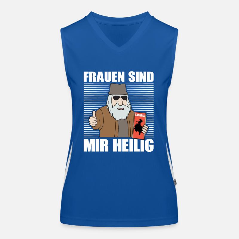 FRAUEN SIND MIR HEILIG Harald Krull Funktionelles Kontrast-Tank Top für Frauen
