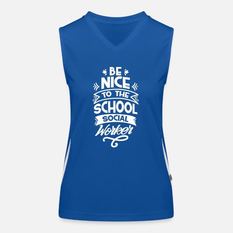 Sei Nett Zum Schulsozialarbeiter Beruf Schule Funktionelles Kontrast-Tank Top für Frauen