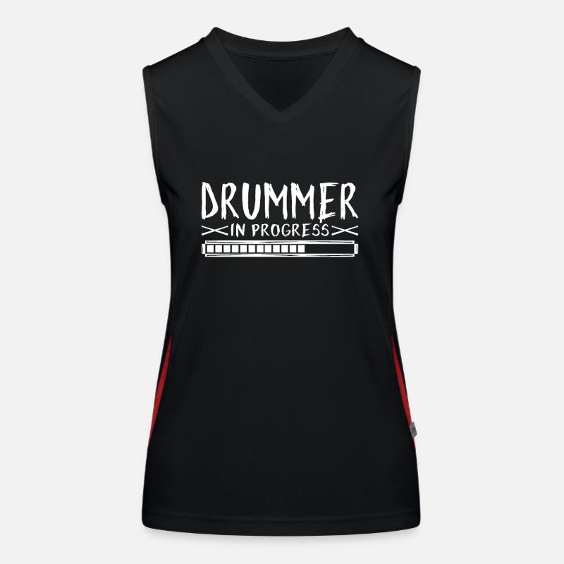 Drummer In Progress Drummer Sticks - Percussionniste Débardeur respirant contrasté Femme