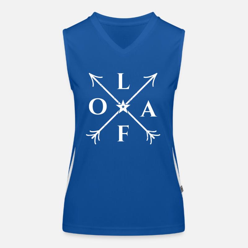 Olaf X- Form Motiv Olaf Geschenk Funktionelles Kontrast-Tank Top für Frauen