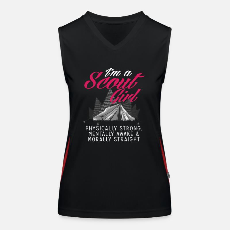 Éclaireuse Débardeur respirant contrasté Femme