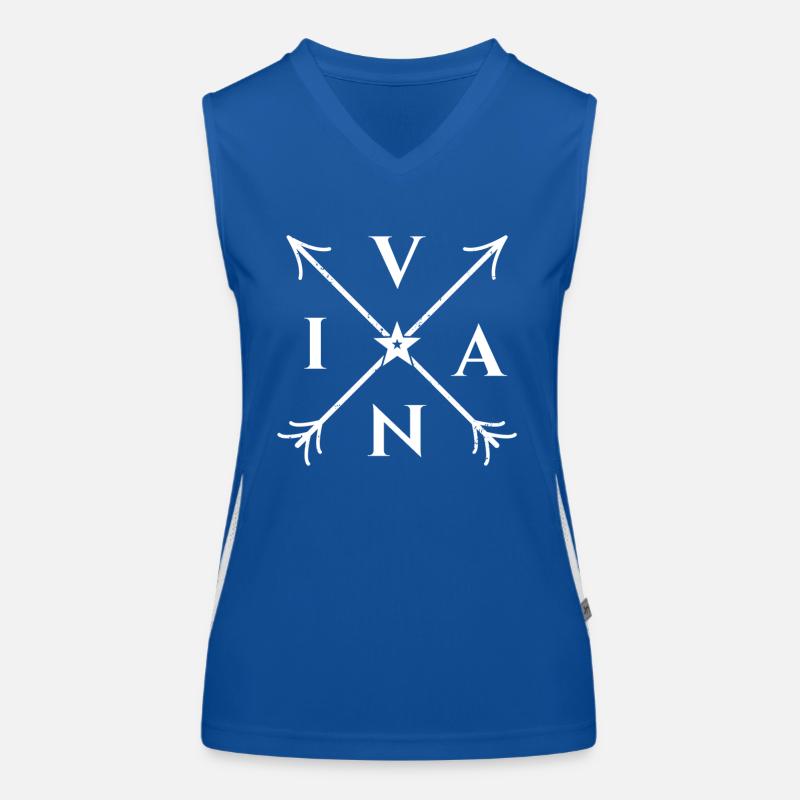 Ivan X- Form Motiv Ivan Geschenk Funktionelles Kontrast-Tank Top für Frauen