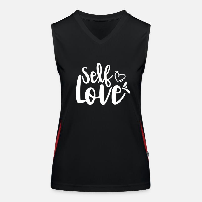 Selbstliebe Süß Positiv Eigenliebe Funktionelles Kontrast-Tank Top für Frauen