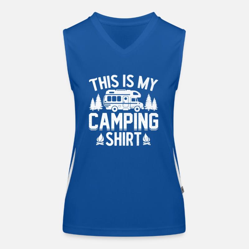 1 This is my camping shirt Funktionelles Kontrast-Tank Top für Frauen