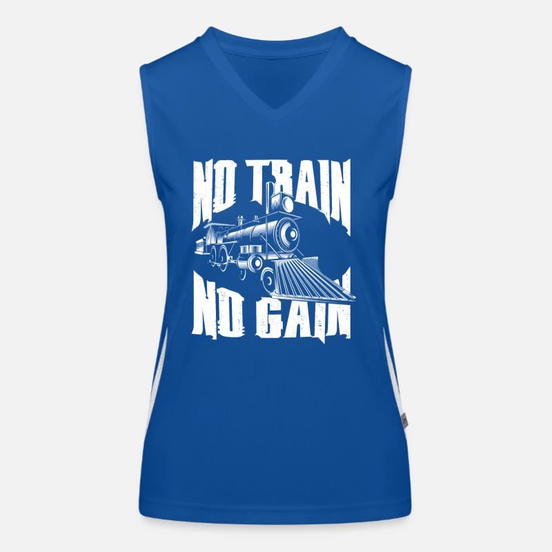 Steam Train Driver Trainspotting Women's Functional Contrast Tank Top