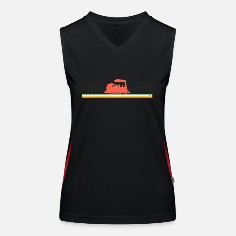 Steam Train Driver Trainspotting Women's Functional Contrast Tank Top