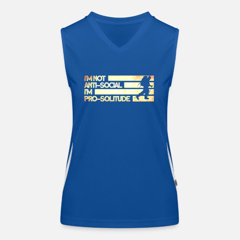 Camping Wandergeschenk Camper Hiker Outdoor Funktionelles Kontrast-Tank Top für Frauen