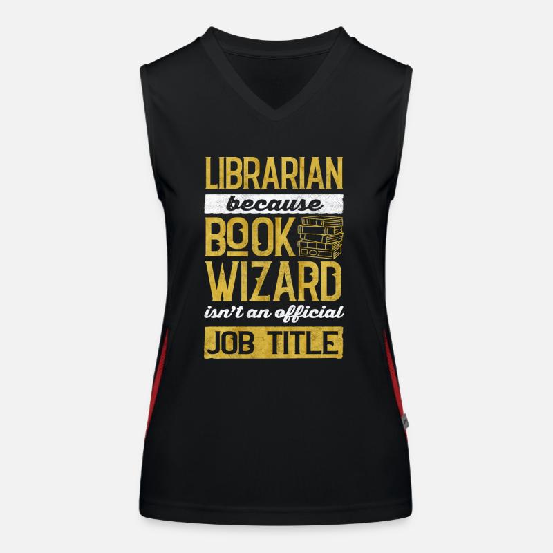 Bibliothekar, Buchassistent, Bibliothek Funktionelles Kontrast-Tank Top für Frauen
