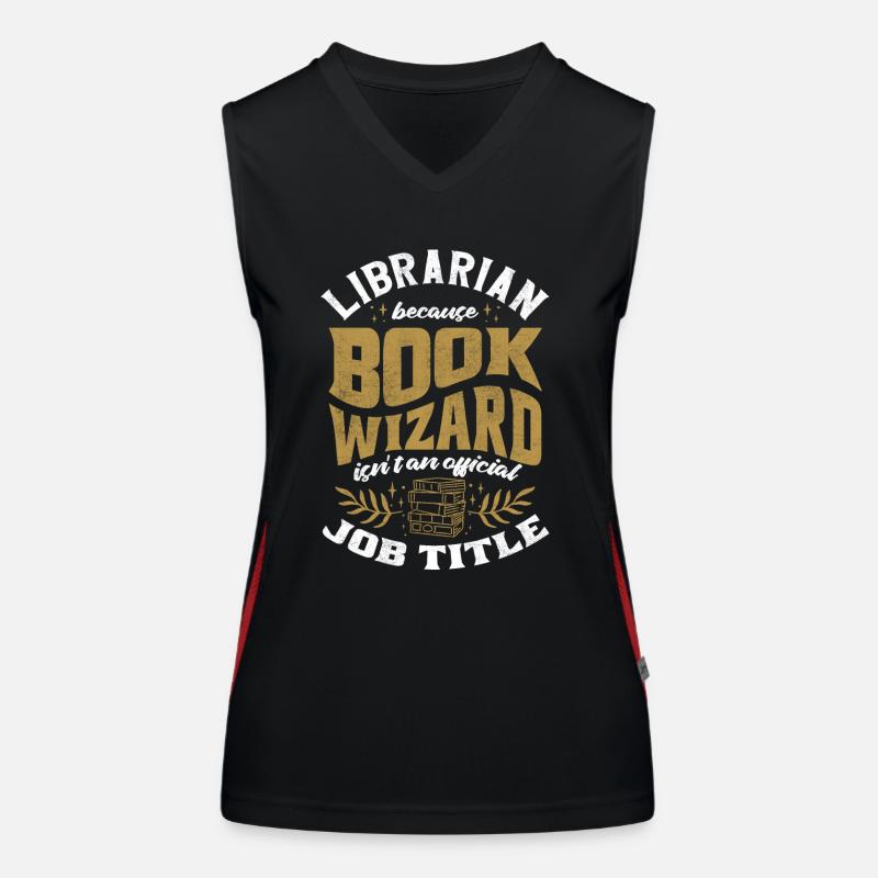 Bibliothekar, Buchassistent, Bibliothek Funktionelles Kontrast-Tank Top für Frauen