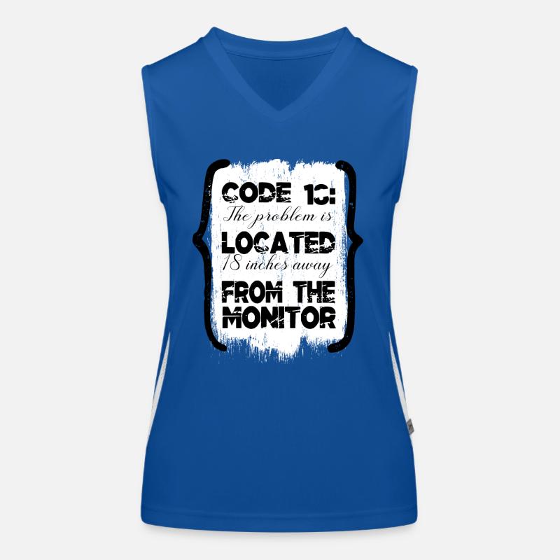 encrypt equestrian hacking computer codes fun Funktionelles Kontrast-Tank Top für Frauen