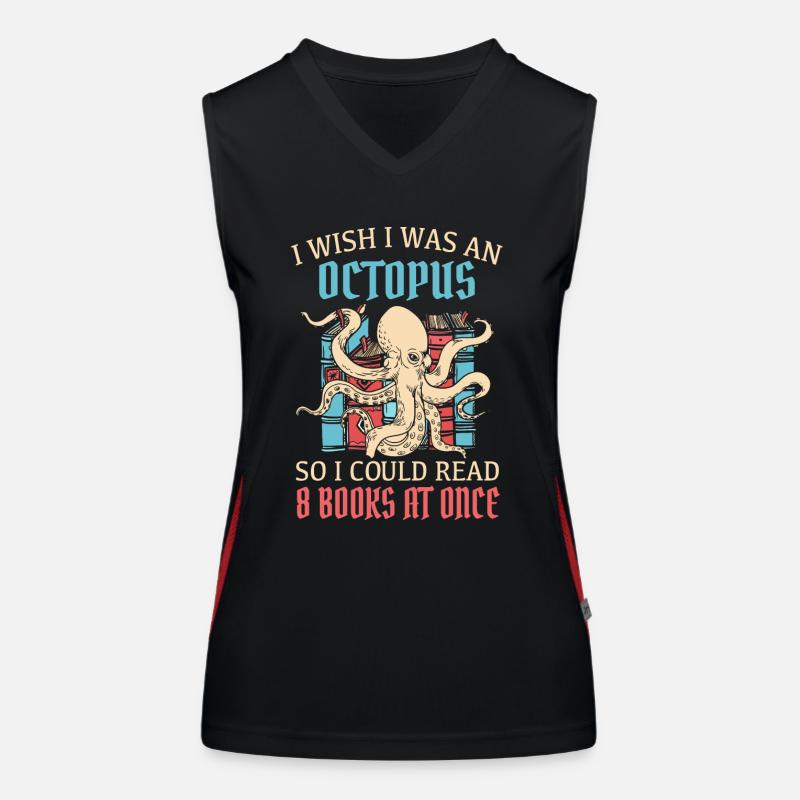 Octopus Octopus Cuttlefish Animal Women's Functional Contrast Tank Top