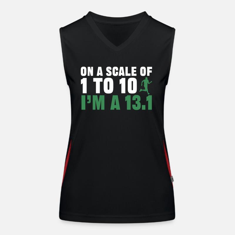 Halbmarathon, Marathon, Läufer Funktionelles Kontrast-Tank Top für Frauen