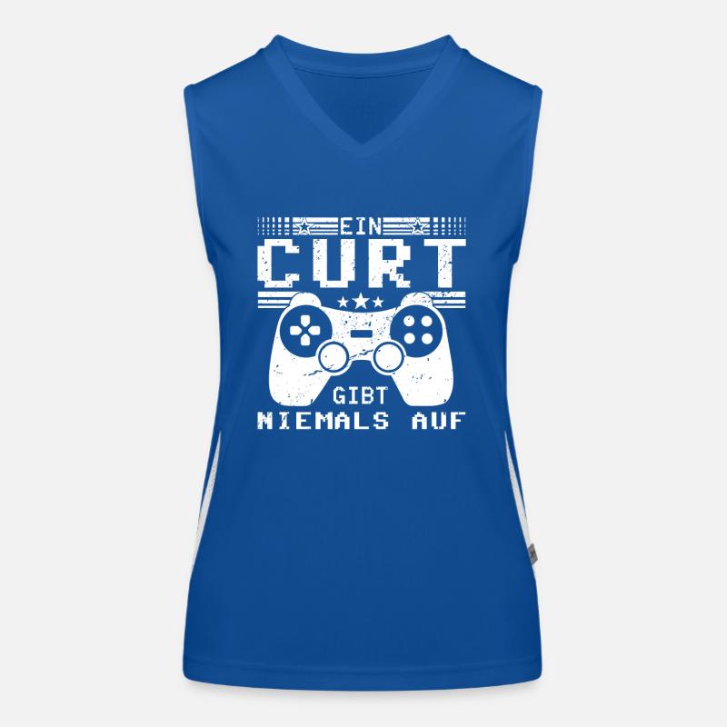 Curt Gaming Konsole PC Gamer Geschenk Funktionelles Kontrast-Tank Top für Frauen