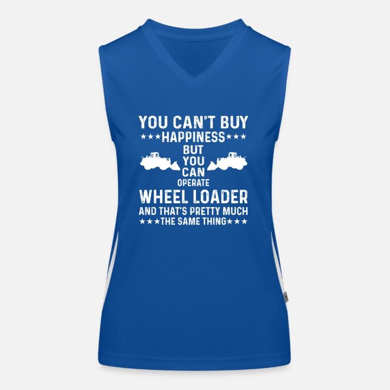 Great wheel loader saying Women's Functional Contrast Tank Top