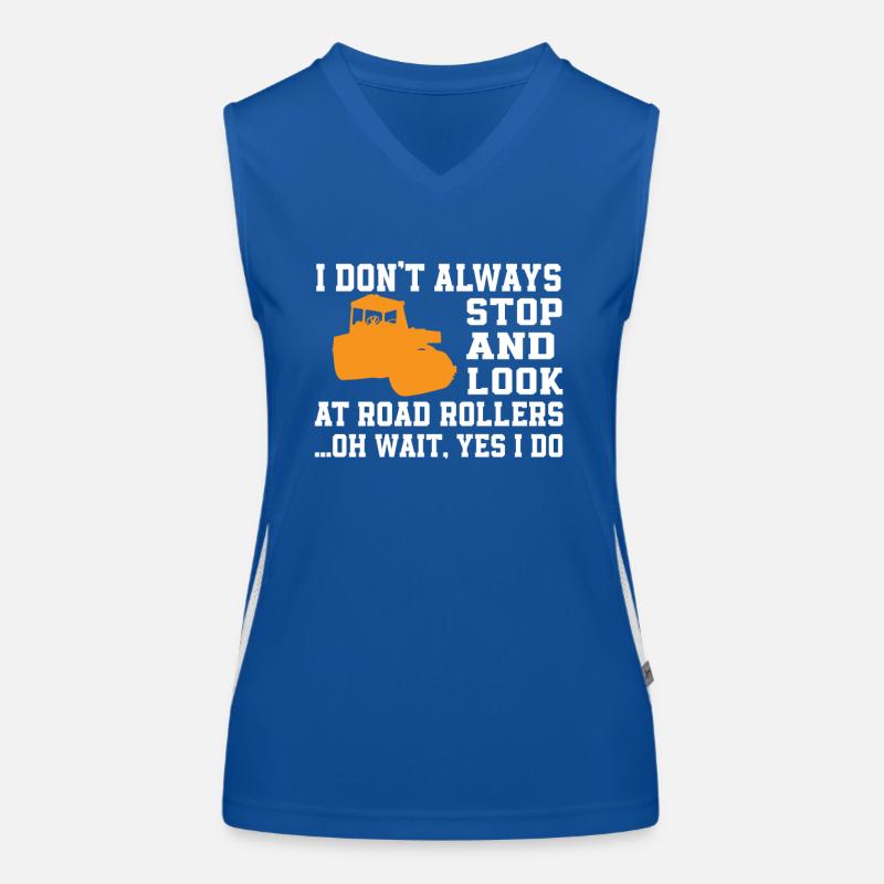 Funny Roller Shirt Women's Functional Contrast Tank Top