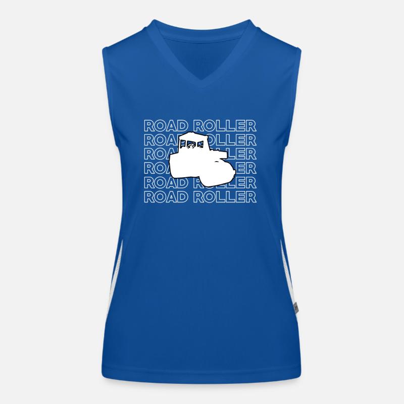 Great roller road construction Women's Functional Contrast Tank Top