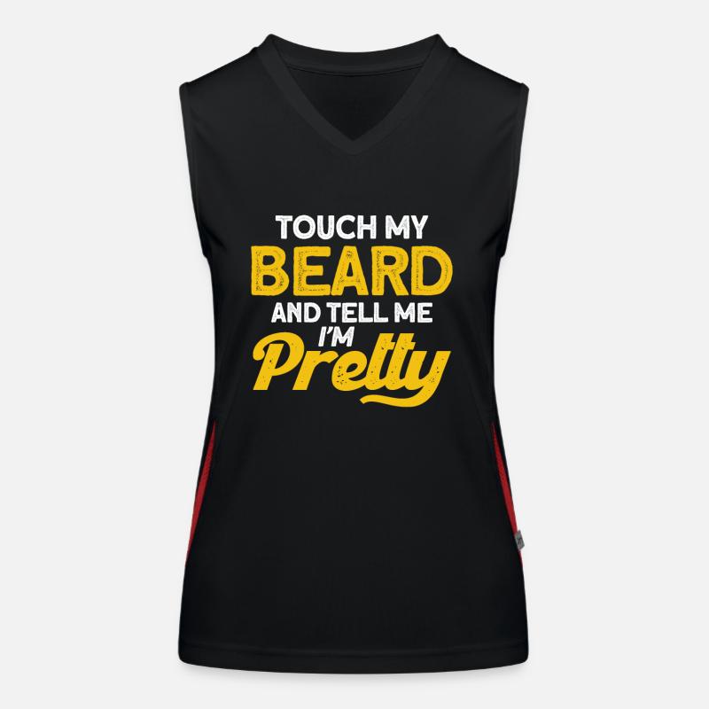 Bärte Spruch Lustiges Bartgeschenk Bart Funktionelles Kontrast-Tank Top für Frauen