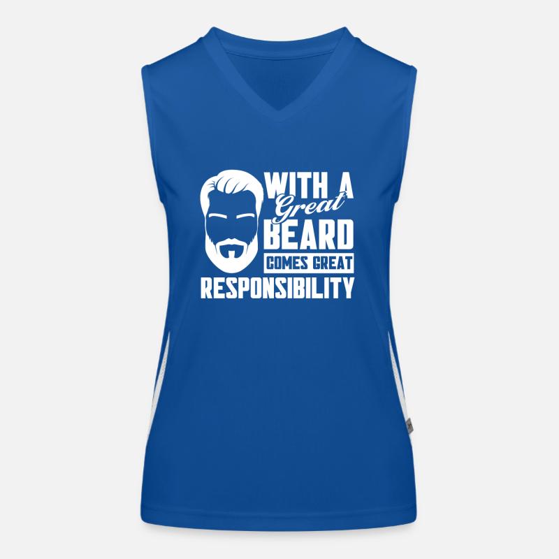 Bärte Spruch Lustiges Bartgeschenk Bart Funktionelles Kontrast-Tank Top für Frauen