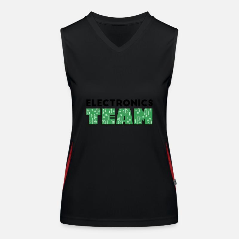 Programmierer - electronics TEAM Funktionelles Kontrast-Tank Top für Frauen