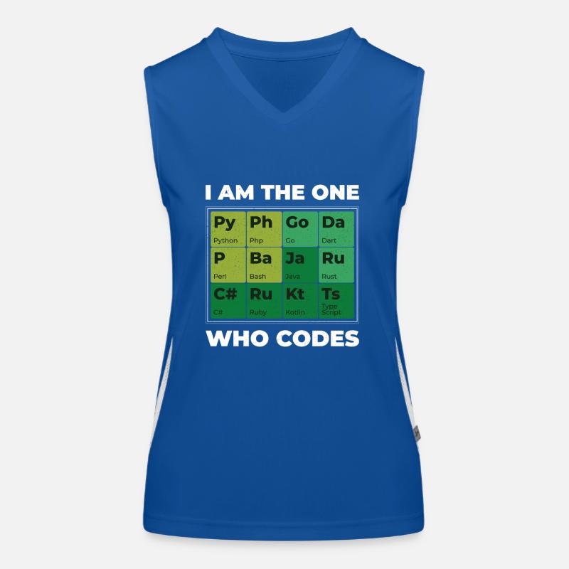 Programmierer - I am the one who codes Funktionelles Kontrast-Tank Top für Frauen