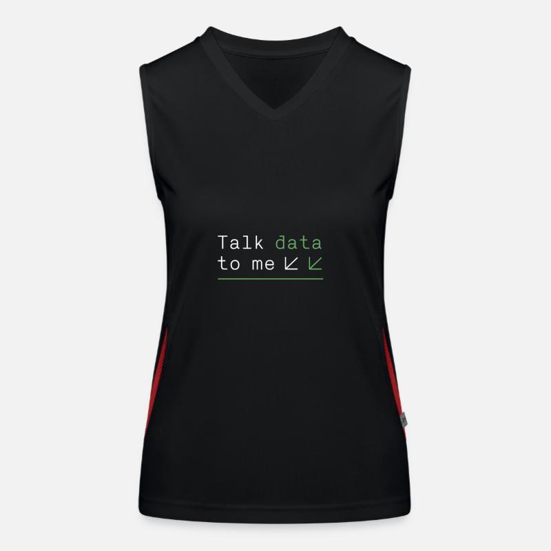 Programmer - talk data to me Women's Functional Contrast Tank Top