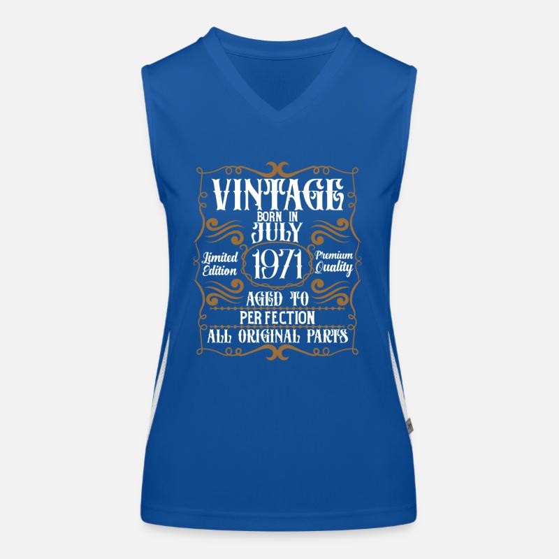 1971 Juli Geburtstag Legende Funktionelles Kontrast-Tank Top für Frauen