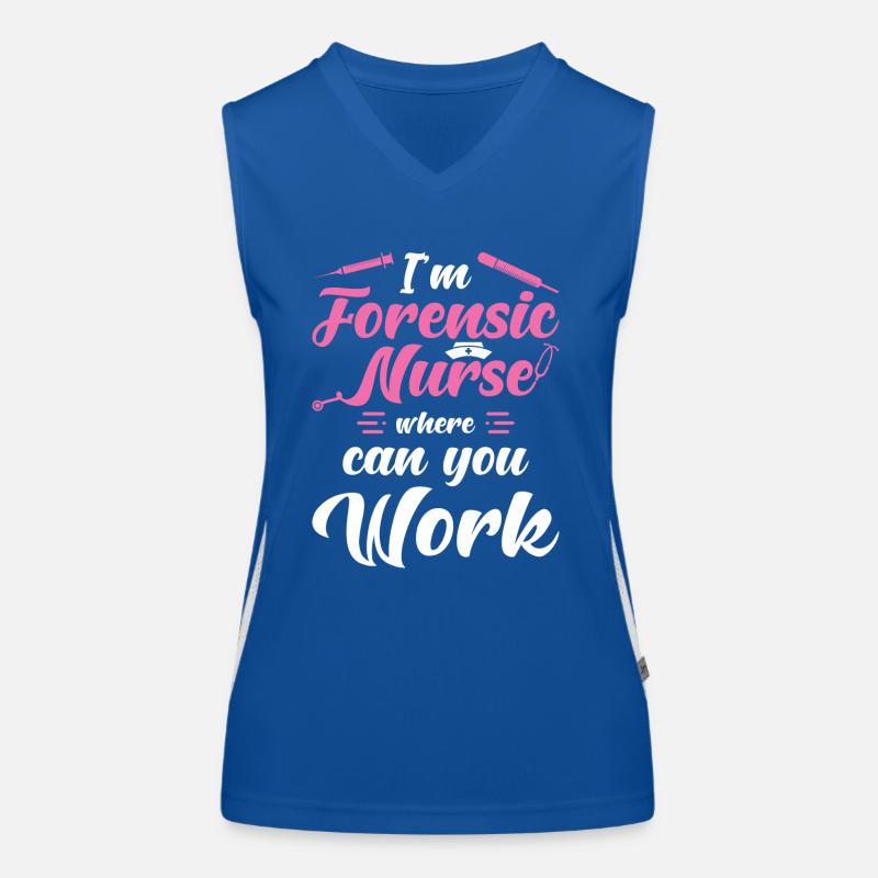 Forensische Krankenschwester Funktionelles Kontrast-Tank Top für Frauen