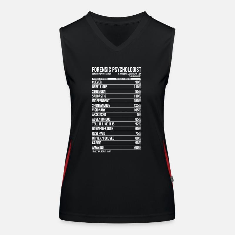 Forensic Psychologist Daily Value Women's Functional Contrast Tank Top