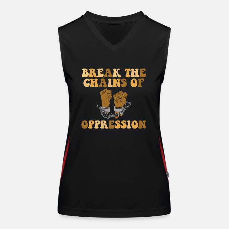 Briser les chaînes de l’oppression Débardeur respirant contrasté Femme