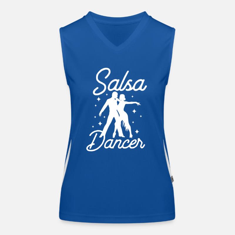Salsa Dancers Dancing Dance Hobby Women's Functional Contrast Tank Top