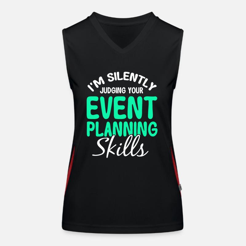 Event Planner Wedding Planner Event Manager Women's Functional Contrast Tank Top