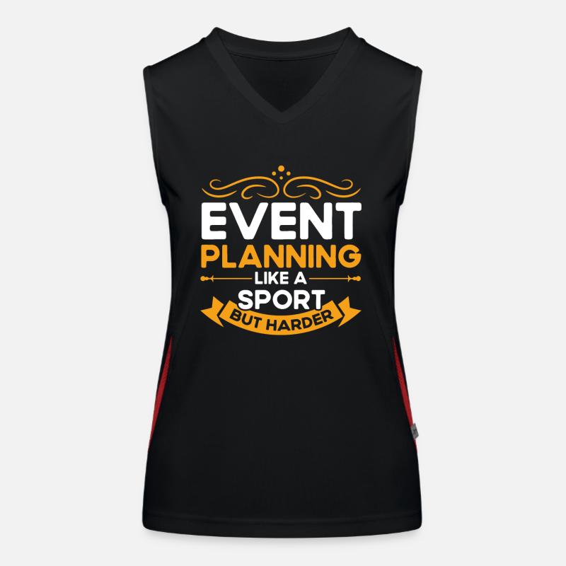 Event Planner Wedding Planner Event Manager Women's Functional Contrast Tank Top