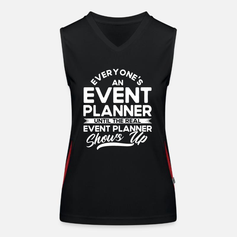 Event Planner Wedding Planner Event Manager Women's Functional Contrast Tank Top