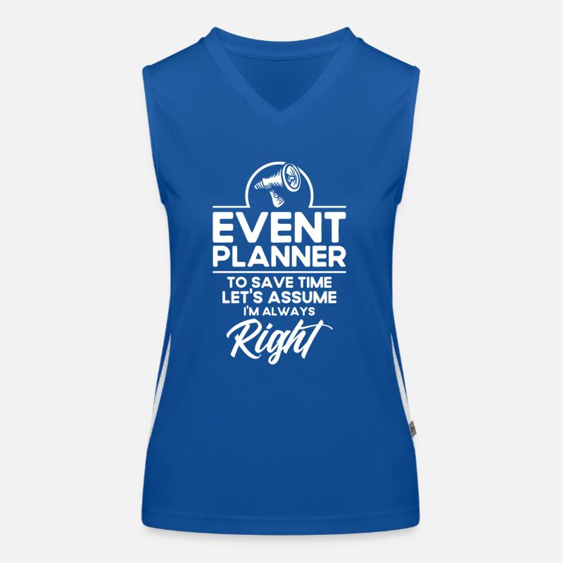 Event Planner Wedding Planner Event Manager Women's Functional Contrast Tank Top