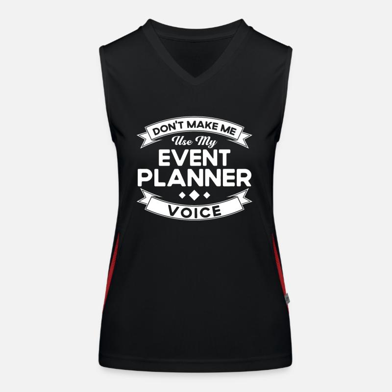 Event Planner Wedding Planner Event Manager Women's Functional Contrast Tank Top