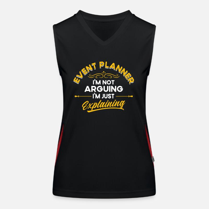 Event Planner Wedding Planner Event Manager Women's Functional Contrast Tank Top