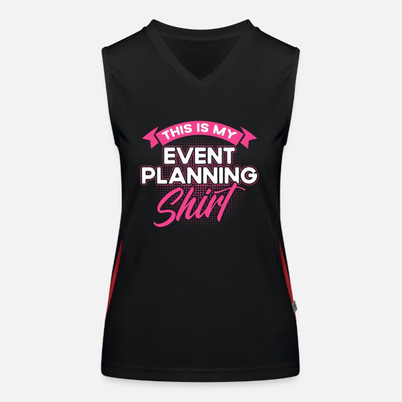 Event Planner Wedding Planner Event Manager Women's Functional Contrast Tank Top