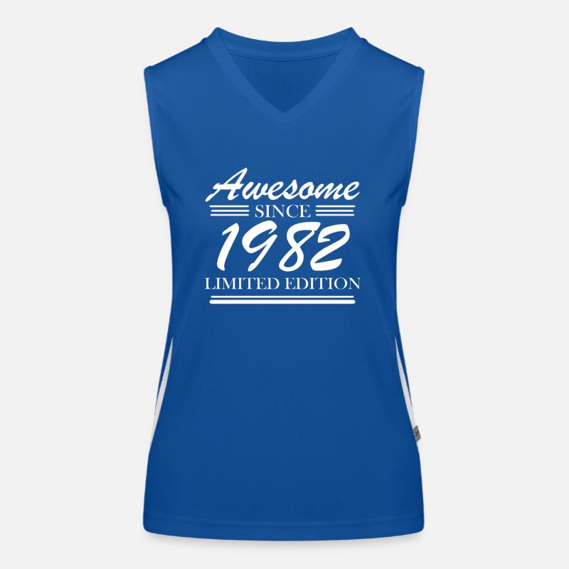 1982 - Born 1982 Women's Functional Contrast Tank Top