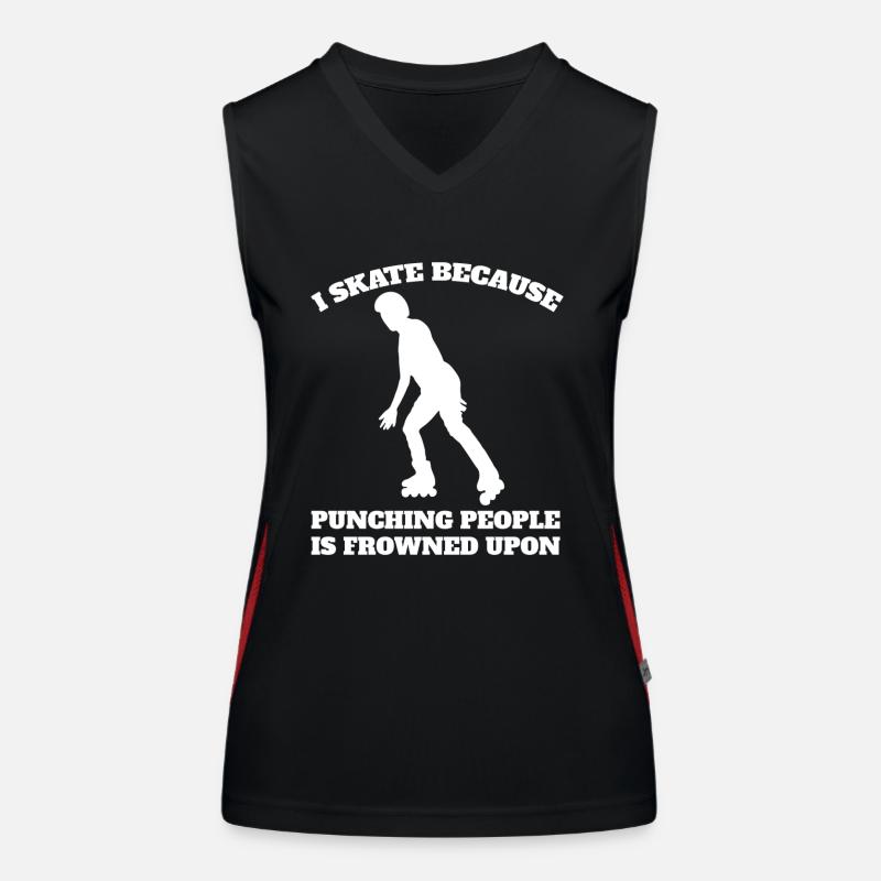 Roller Skating Inline Skating Gift Inliner Skater Women's Functional Contrast Tank Top