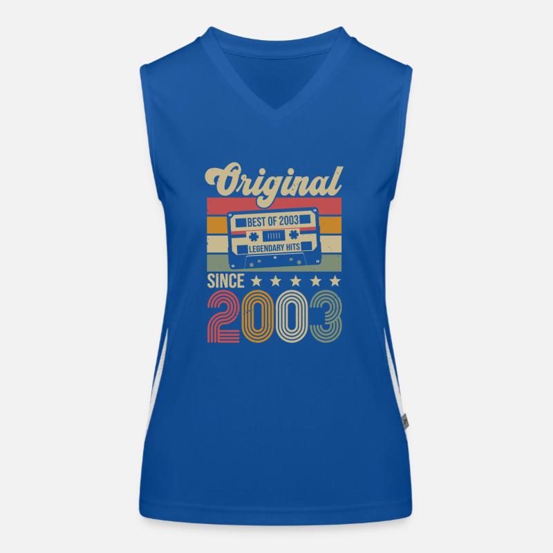 Vintage Geburtstag Original Geschenkidee 2003 Funktionelles Kontrast-Tank Top für Frauen