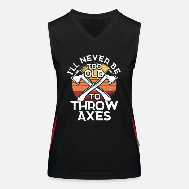 Axe Thrower Axe Throw Axe Gift Women's Functional Contrast Tank Top