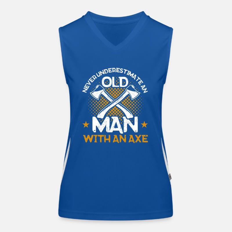 Axt Werfer Axt Werfen Axt Geschenk Funktionelles Kontrast-Tank Top für Frauen