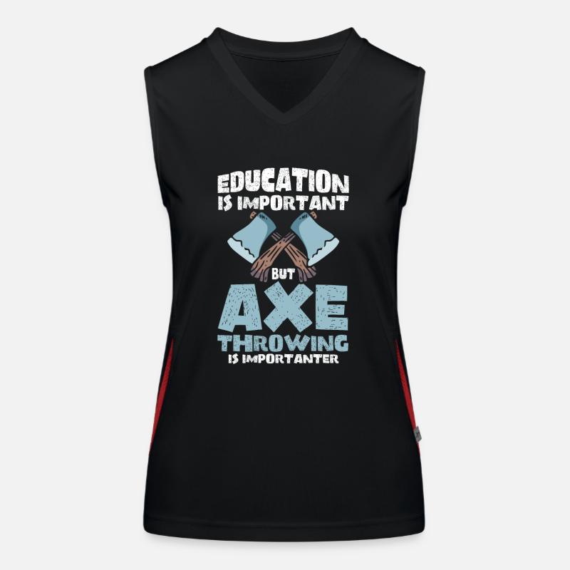 Axe Thrower Axe Throw Axe Gift Women's Functional Contrast Tank Top