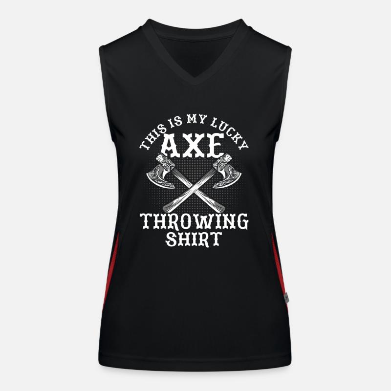 Axe Thrower Axe Throw Axe Gift Women's Functional Contrast Tank Top