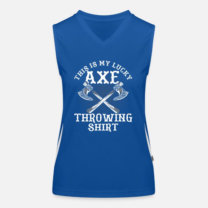 Axt Werfer Axt Werfen Axt Geschenk Funktionelles Kontrast-Tank Top für Frauen