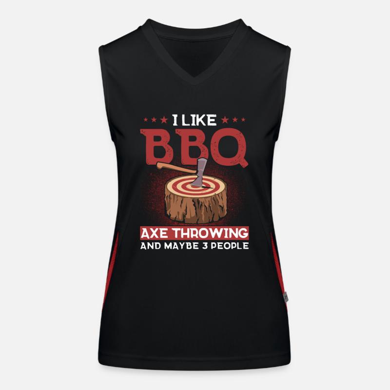Axt Werfer Axt Werfen Axt Geschenk Funktionelles Kontrast-Tank Top für Frauen