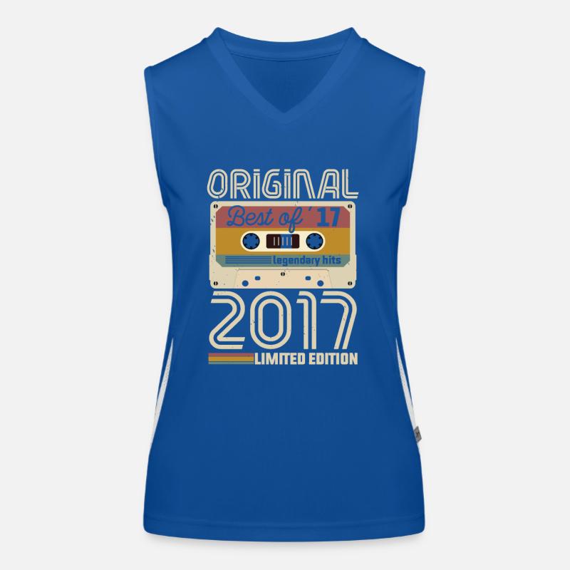 Vintage Geburtstag Original Geschenkidee 2017 Funktionelles Kontrast-Tank Top für Frauen