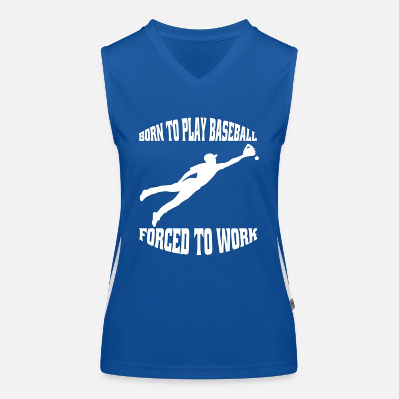 Baseball Lovers Baseball Gift Jeu de baseball Débardeur respirant contrasté Femme