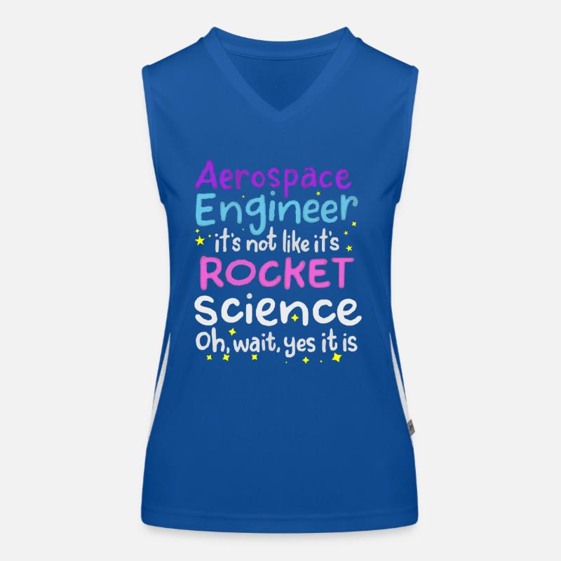 Ingénieur aérospatial, Rocket Science Débardeur respirant contrasté Femme